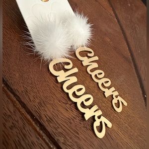 NWT “Cheers” Dangle Earrings